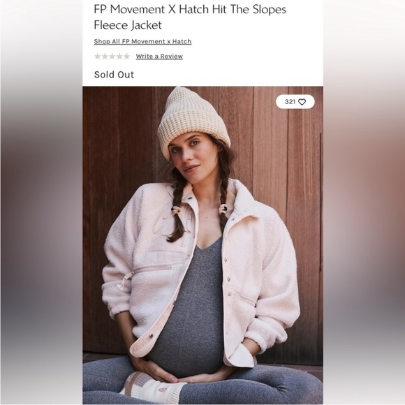 FP Movement Hit The Slopes Fleece Jacket in Canvas Sz XS S M XL $178 Retail NWT - Picture 1 of 8